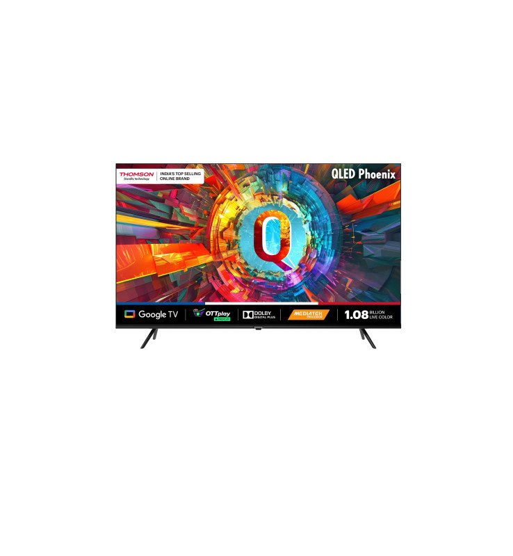 Thomson 126 cm (50 inch) QLED Ultra HD (4K) Smart Google TV HDR 10+ & 40W Sound Output  (Q50H1000)