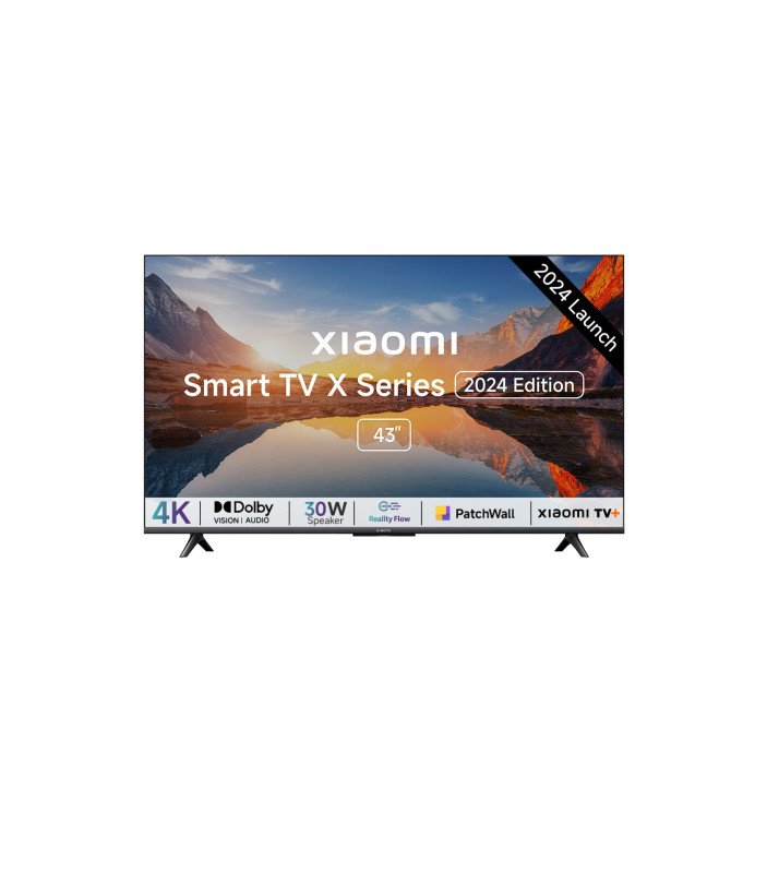 Mi by Xiaomi X Series 108 cm (43 inch) Ultra HD (4K) LED Smart Google TV 2024 Edition with 4K Dolby Vision | HDR 10 | Dolby Audio | DTS X | DTS Virtual: X | Vivid Picture Engine