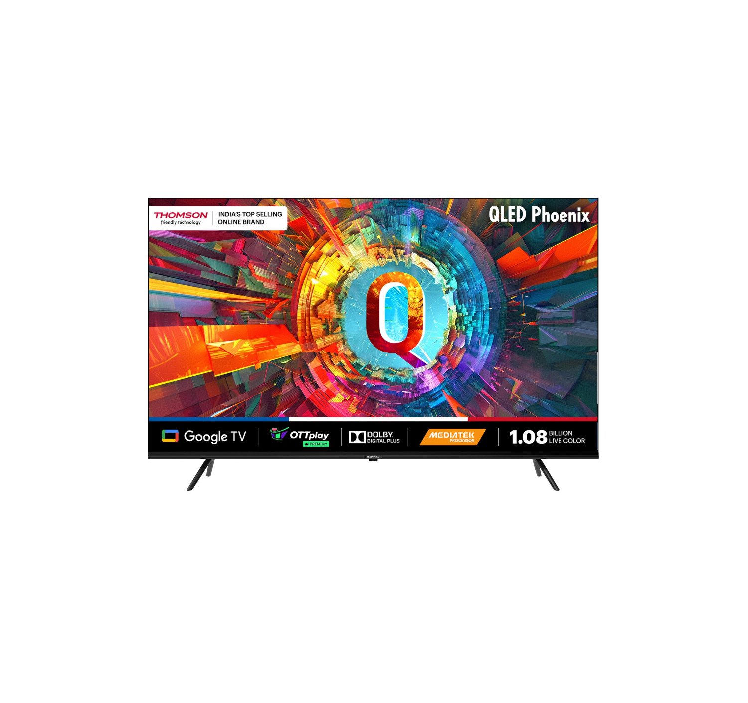 Thomson Phoenix 108 cm (43 inch) QLED Ultra HD (4K) Smart Google TV Dolby Vision & Atmos  (Q43H1110)