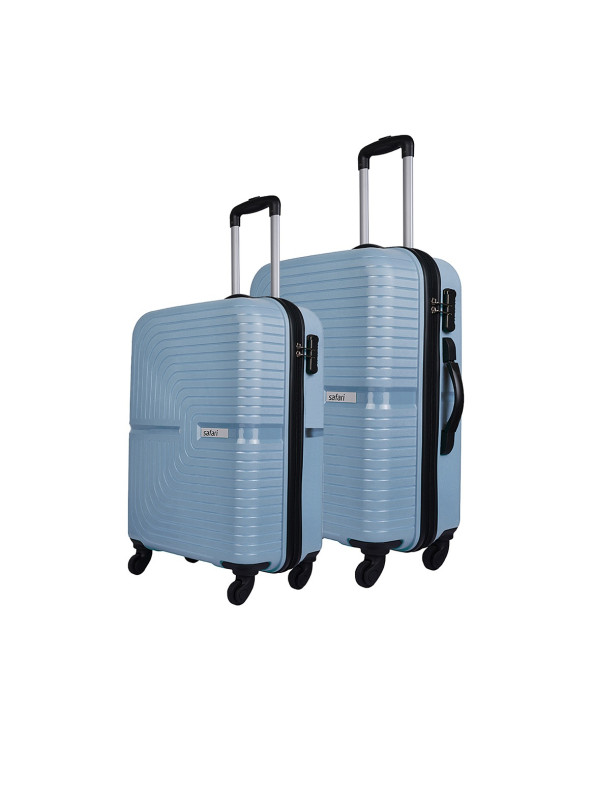 Safari Hard Body Set of 2 Luggage 4 Wheels - ECLIPSE SET 4W - Blue