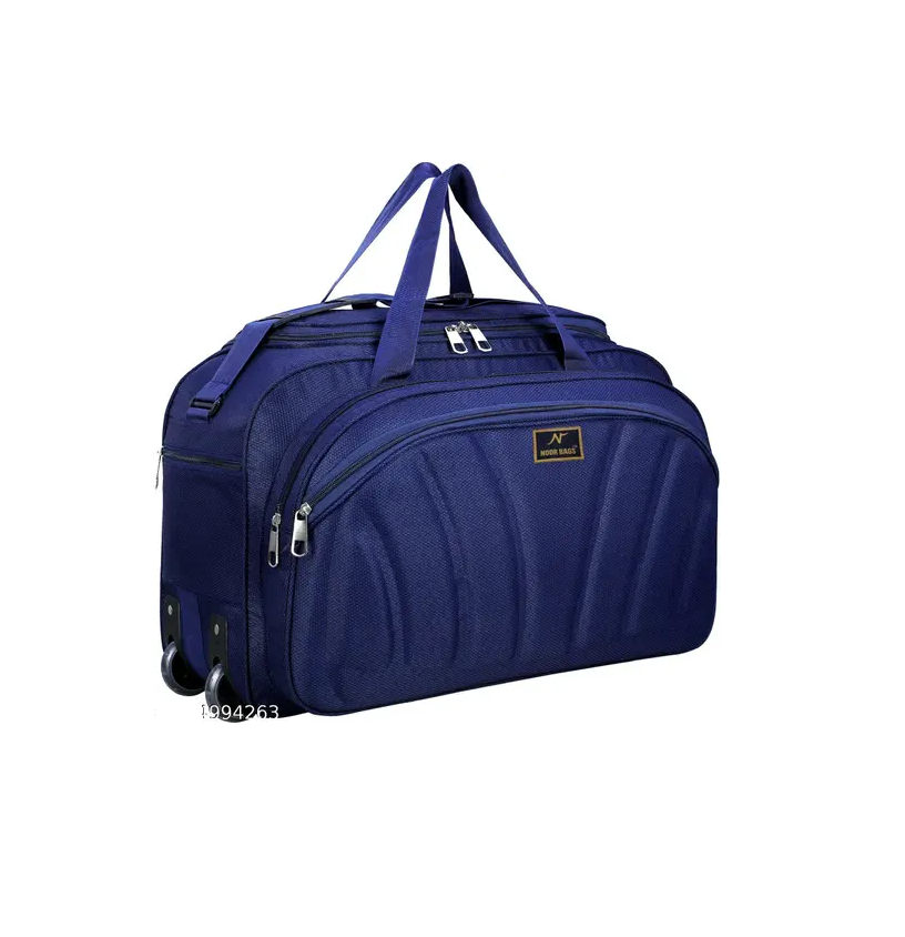60 L Strolley Duffel Bag - Unisex Polyester Medium Size Travel Weekender Duffle Bag for Men & Women Luggage Bag For Men and Women