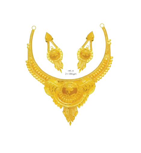 Gold jewellery set