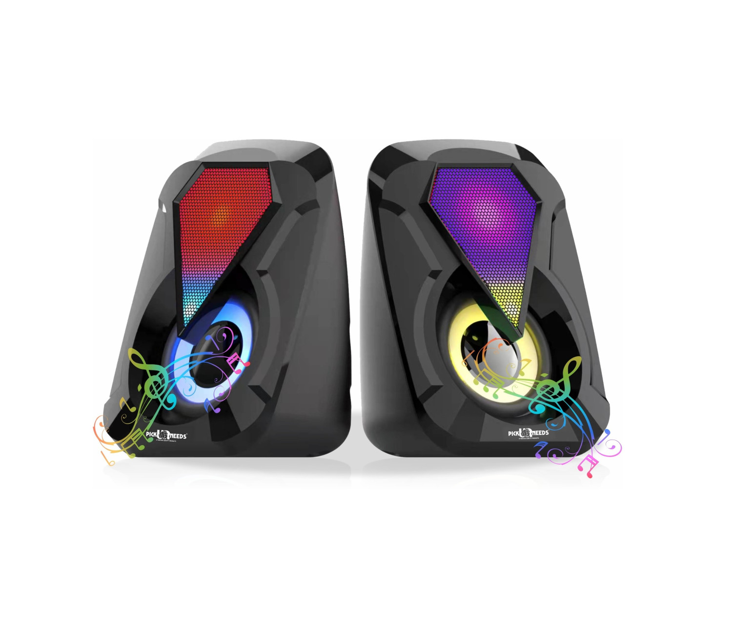 Pick Ur Needs with Colourful LED Modes System for PC Laptop 20 W Speaker
