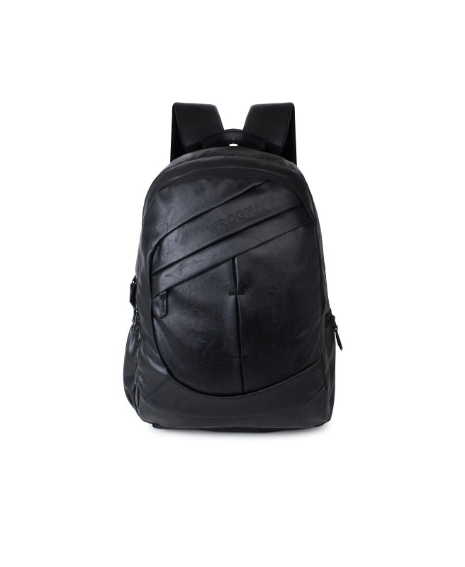 WROGN Large 35 L Laptop Backpack backpack Unisex with Rain Cover  (Black)