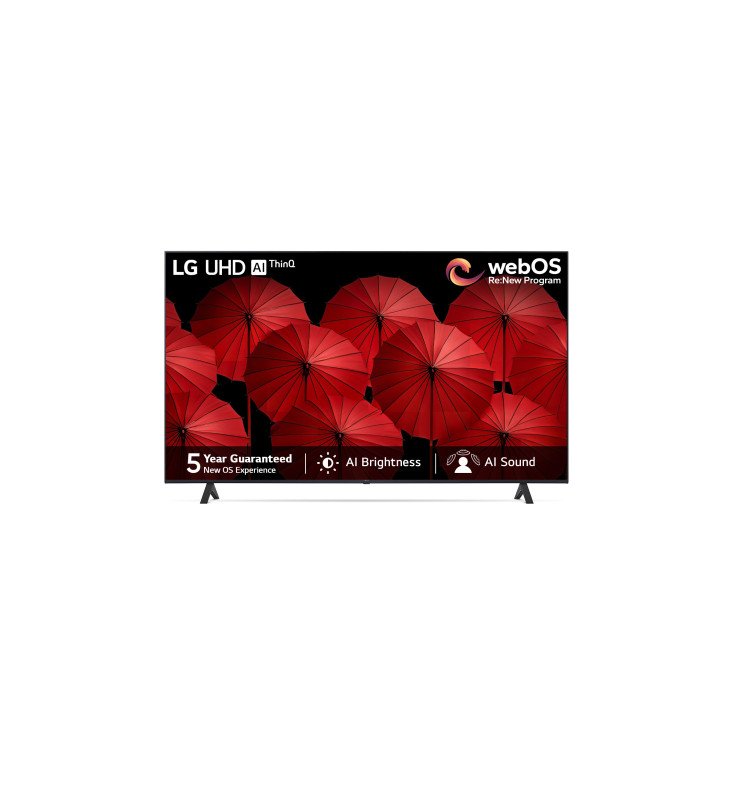 LG UR7500 108 cm (43 inch) Ultra HD (4K) LED Smart WebOS TV with Alpha5 AI Processor 4K Gen6, AI Picture Pro, 4K Upscaling, 60 Hz Refresh Rate, Game Optimizer, Magic Remote Capability, 5-Year Guarante
