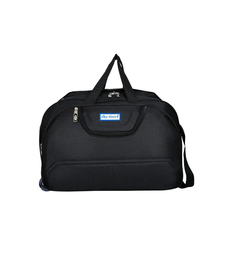 60 L Strolley Duffel Bag - Fabric Travel Duffel Bags for Men and Women