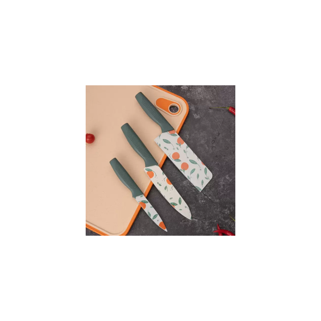 Tazomi 3 Pc Stainless Steel Knife Set Professional Kitchen Knife Set /Chef Knife With Non-Slip Handle Sharp