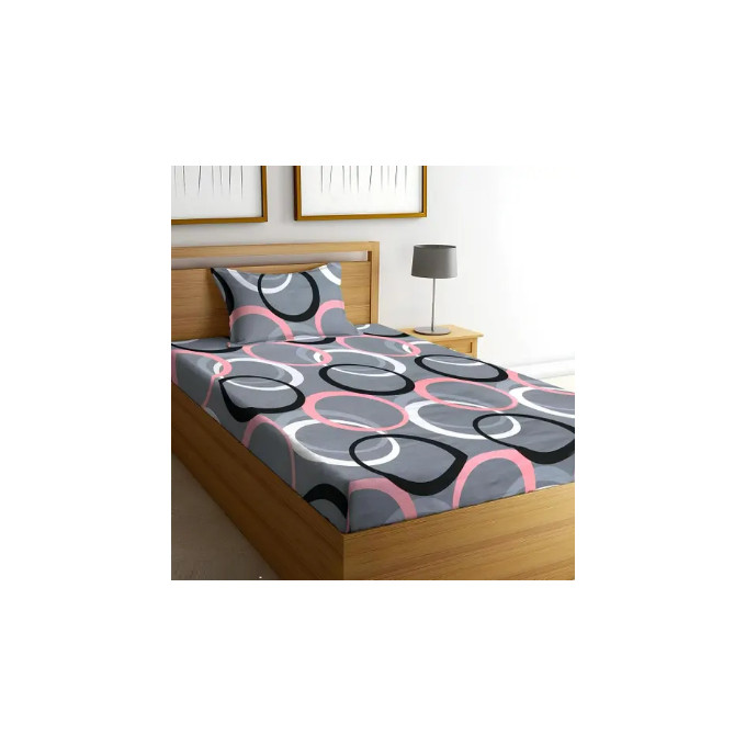 New Single Bedsheet for Single Bed Pack Of Multicolour one Bedsheet One Pillow Cover In Very Lowest Price