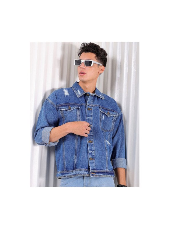Washed Cotton Denim Jacket